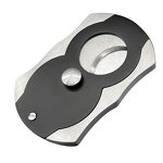 Cigar Cutter Factory - OEM Double Edge Snow Scissors Cigar Pole Silver Black