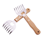 Chicken Shredder Tools Factory - OEM New BBQ with Wooden Handle PP Plastic Meat Claws