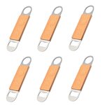 Bottle Opener Factory - Bulk 6pcs Stainless Steel with Wooden Handle