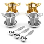 Tea Infuser Factory - OEM Eco-Friendly Stocked Stainless Steel Fine Mesh Strainer