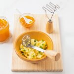 Potato Presser Factory - OEM Manual Stainless Steel Kitchen Gadgets Metal Masher