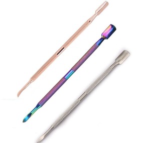 Cuticle Pusher Factory - Bulk Gold Rose Gold Stainless Steel Double