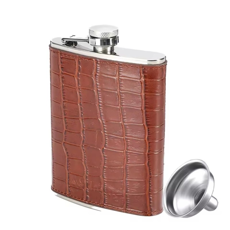 Hip Flask Supplier - OEM 304 Stainless Steel 4-7OZ Customized Logo