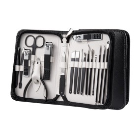 Manicure Set Supplier - OEM 18 PCS Black Personal Care Pedicure