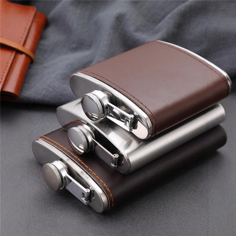 Storage Bottle Supplier - Bulk Stainless Steel 9oz Embossed Wine Pot