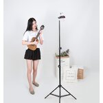 Phone Tripod Manufacturer - OEM/ODM 170cm with Cellphone Holder Adjustable Light