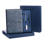 Business Gift Sets Factory - OEM/ODM Promotional Luxury A5 Notebook with Usb Flash Drive