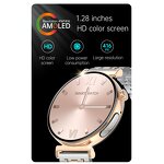 Smart Watch for Women Factory - OEM Luxury 1.28inch AMOLED BT Call ECG Heart Rate
