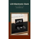 Wireless Charging Desk Lamp Factory - OEM 4 in 1 Multifunction 15W BT Speaker Clock