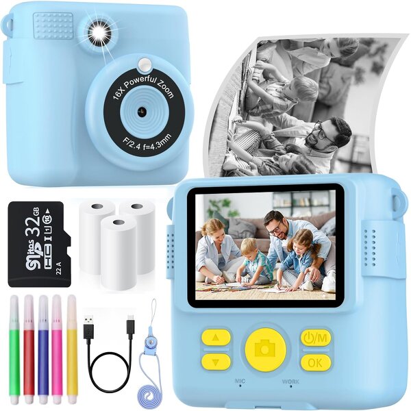 Kids Toy Camera Factory - OEM Instant Digital Kid Camera Mini Thermal Printer Photo