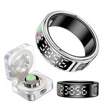 Health Smart Ring Factory - OEM SR08 Hand Gestures Blood Oxygen 5ATM with Charging Box