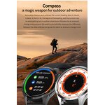 Smart Watch Factory - OEM Men 1.6 Inch BT Call Music NFC COMPASS IP68 Waterproof