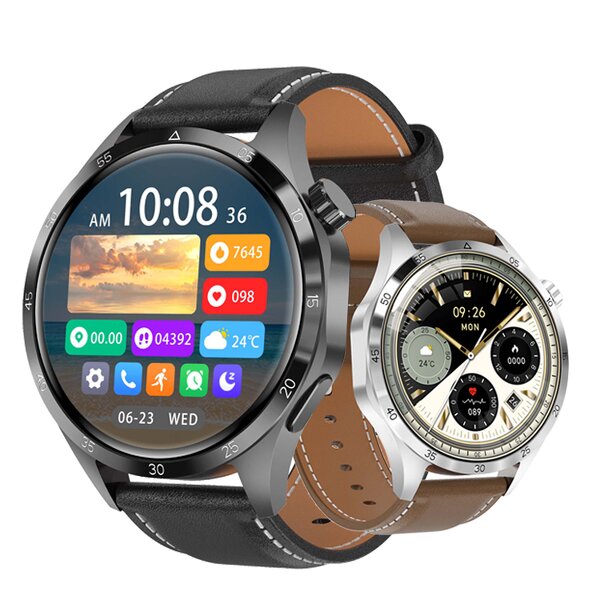 Smart Watch Factory - OEM Men 1.6 Inch BT Call Music NFC COMPASS IP68 Waterproof