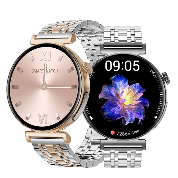 Smart Watch for Women Factory - OEM Luxury 1.28inch AMOLED BT Call ECG Heart Rate