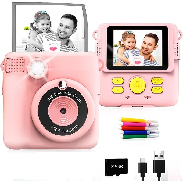 Children Instant Print Camera Factory - OEM 1080p Video HD Mini with Thermal Paper