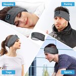 Sleep Headband Earphone Factory - OEM Elastic Washable Music Eye Mask Wireless BT