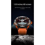 Outdoor Smart Watch Factory - OEM 1.53inch Flashlight 3ATM Compass BT Call AI Voice