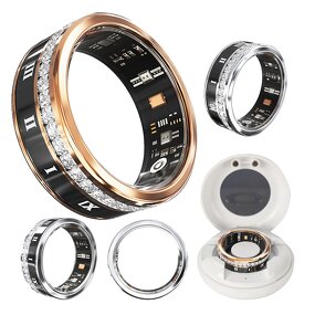 Smart Ring Factory - OEM 2024 V2 Diamond Fashion Health IP68 Sport for Android IOS