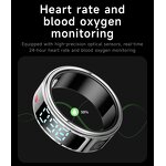 Health Smart Ring Factory - OEM SR08 Hand Gestures Blood Oxygen 5ATM with Charging Box