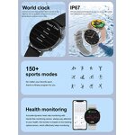 Smart Watch Factory - OEM 1.45 Inch AMOLED BT Call AI Voice World Clock NFC IP67
