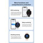 Smart Watch Factory - OEM 1.45 Inch AMOLED BT Call AI Voice World Clock NFC IP67