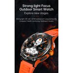 Outdoor Smart Watch Factory - OEM 1.53inch Flashlight 3ATM Compass BT Call AI Voice