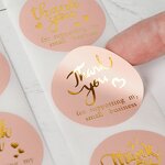 Thank You Order Stickers Factory - OEM/ODM Custom 500pcs Circle Roll for Small Business