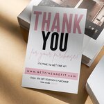 Thank You Cards Supplier - OEM/ODM Customized Printed logo Paper Business Name Card