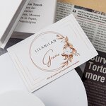 Thank You Cards Supplier - OEM/ODM White Kraft Paper Cards Business Visiting Name