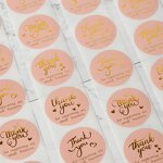 Thank You Order Stickers Factory - OEM/ODM Custom 500pcs Circle Roll for Small Business