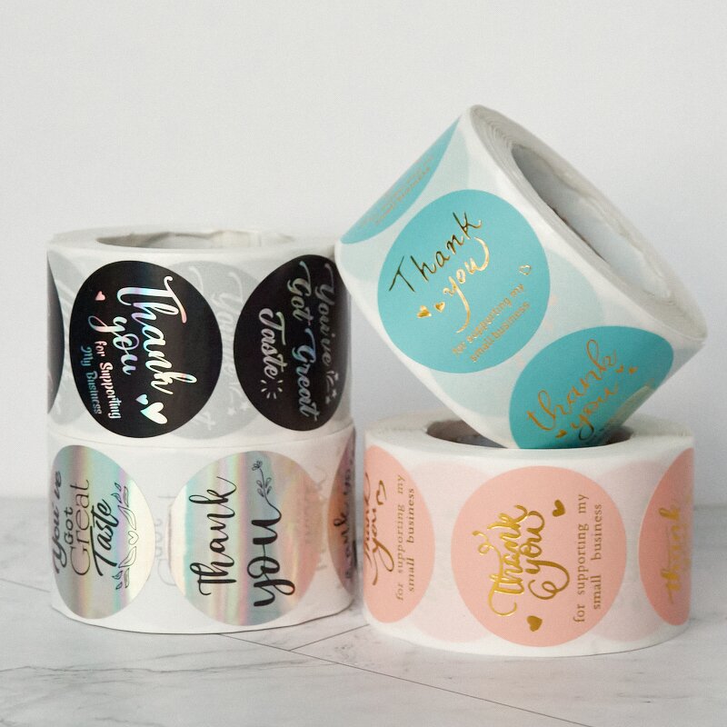 Thank You Stickers Manufacturer - OEM/ODM Custom Printed Self Adhesive Packaging Labels