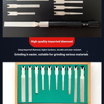 Diamond Needle File Set Factory - OEM Besdia FAS-100T Flat Hand Bendable Handle