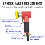 Pneumatic Polisher Factory - OEM Sonidec 2" for Mold Polishing Auto Body Grinding