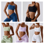Crossover Sports Bra Supplier - OEM/ODM Nylon Spandex Naked Feeling Customize Logo