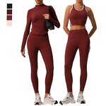 Yoga Activewear Set Supplier - OEM/ODM Custom Logo High Waisted Workout Jacket Legging
