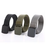 Canvas Belt Factory - OEM/ODM 1.5 Inch Special Shape POM Plastic Buckle Black Webbing