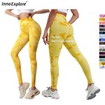 Sportswear Leggings Factory - OEM/ODM Sustainable Compression Seamless Tie Dye Scrunch