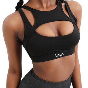 Plus Size Sports Bra Factory - OEM/ODM Dongguan Racerback Seamless Logo for Big Women