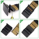 Nylon Tactical Belt Supplier - OEM/ODM Fashion Zinc Alloy Rotary Buckle Swivel Heavy Duty