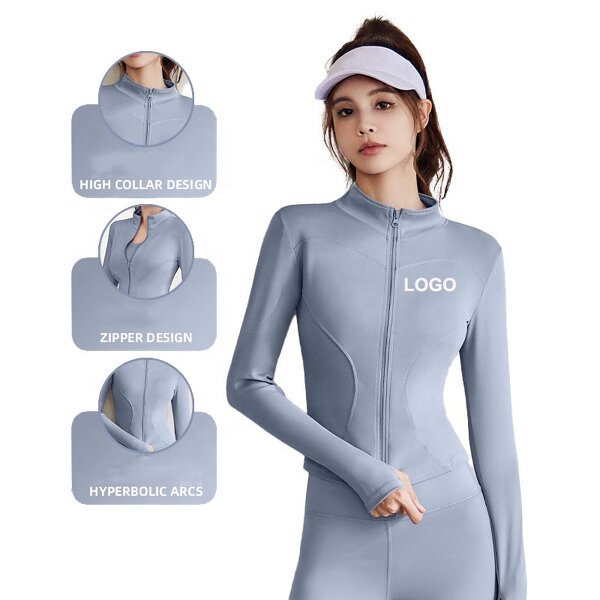 Sport Jacket Manufacturer - OEM/ODM Short Half Black for Lady Running Gym Fitness