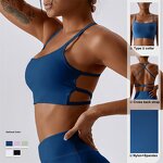 Crossover Sports Bra Supplier - OEM/ODM Nylon Spandex Naked Feeling Customize Logo