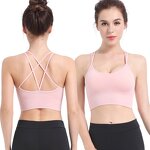 Sports Bra Supplier - OEM/ODM Strappy Halter Seamless Adjustable Hot Sexy White