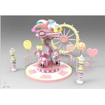 Carousel Factory - OEM Hot Sale Children's Indoor Playground Small Honey Riding