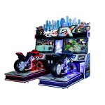 Racing Arcade Game Factory - OEM Yuejin High Quality Double Motorcycle Car Racing