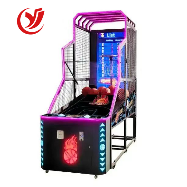 Basketball Shooting Simulator Factory - OEM 55 Inch LCD Coin-Operated LED Lights Metal