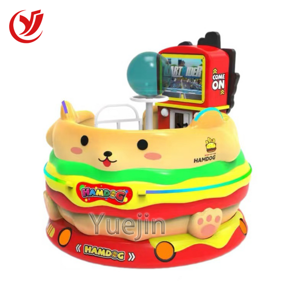 Kiddie Ride Factory - OEM Hot Sale Cartoon Hamburg Dog Coin-Operated Revolving Cup Lighting