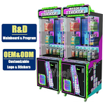 Crane Arcade Game Factory - OEM Redemption Metal Brick Stacker Kid-Friendly Monitor