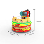 Amusement Machines Factory - OEM Coin-operated Indoor Spinning Cup Space Rabbit