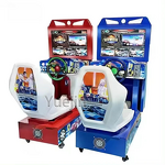 Racing Car Arcade Game Factory - OEM 3D Kids Outrun Simulator Metal Construction English