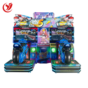 Racing Arcade Game Factory - OEM Yuejin High Quality Double Motorcycle Car Racing